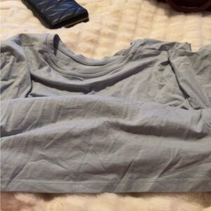 Light blue short Sleeve Top